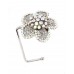 Bag Hanger - Rhinestone Flower - Clear - BH-GB1292CL